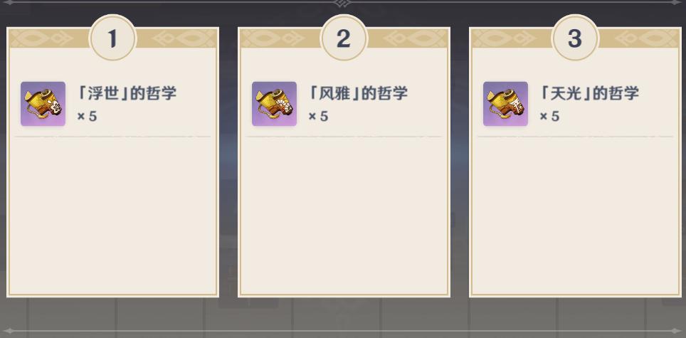 《原神》天光的哲学是谁的突破材料_天光的哲学能给谁用