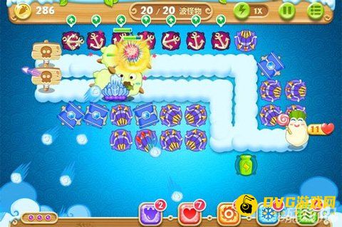 保卫萝卜2第57关攻略 船锚冰锥轻松过关15