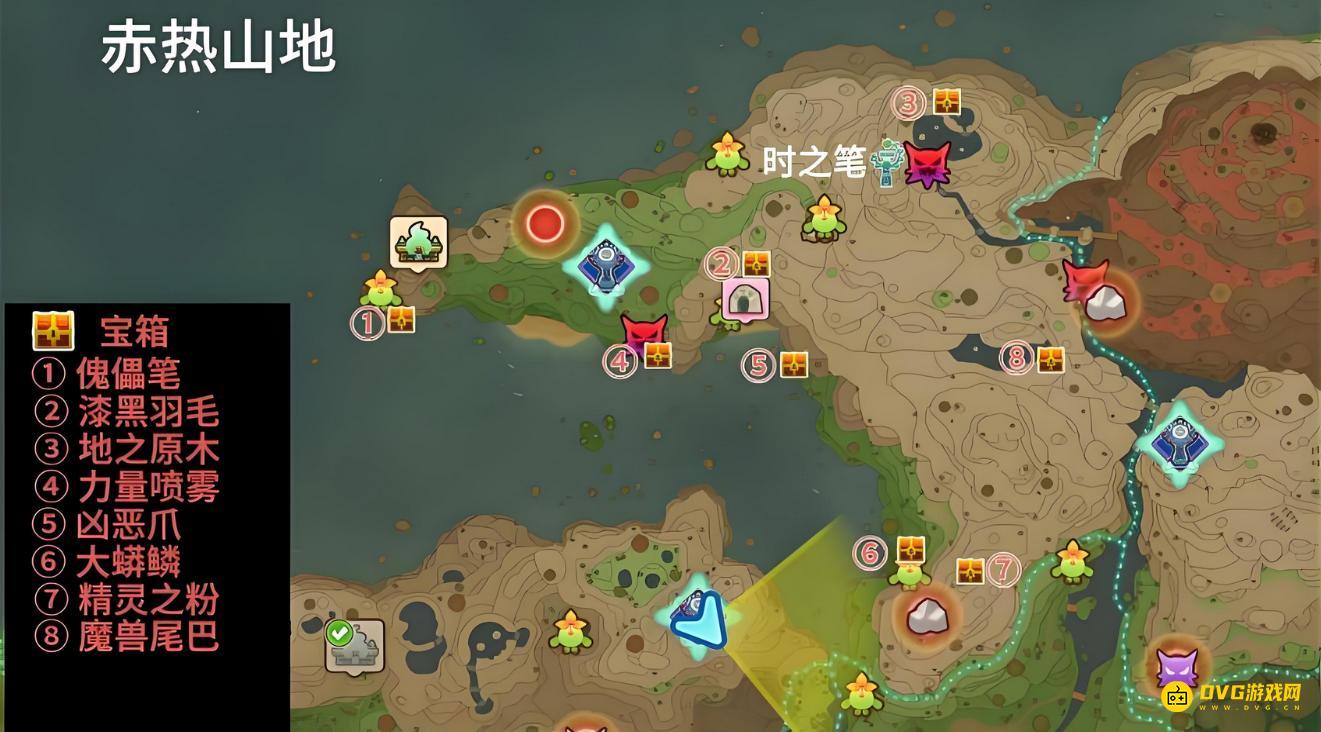 《幻想生活i》赤热山地宝箱在哪里-赤热山地全隐藏宝箱收集图文攻略