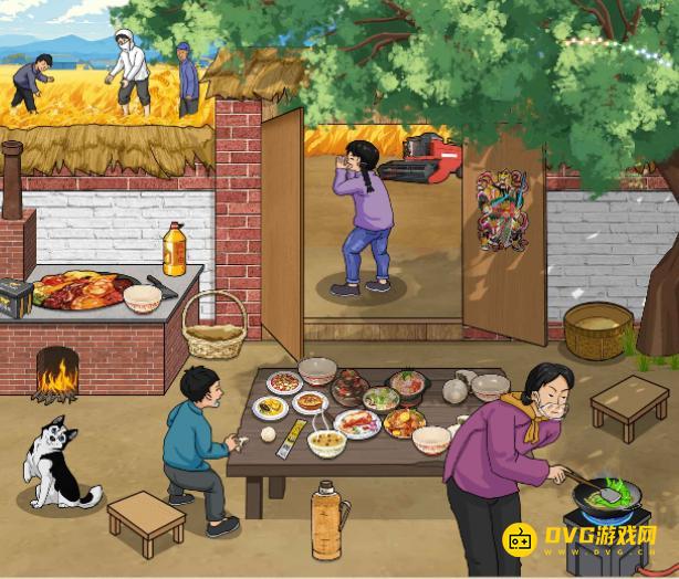 《解压找茬烧脑》第218关80吃晌午饭怎么过-微信小游戏80吃晌午饭找出12处不合理的地方通关图文攻略