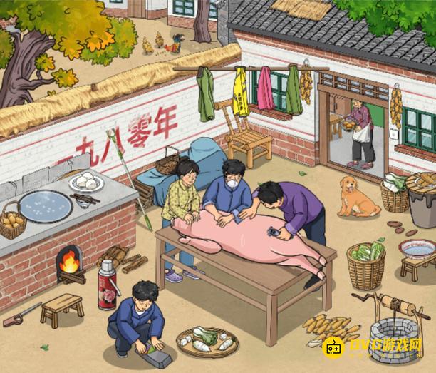 《解压找茬烧脑》第228关80杀猪怎么过-微信小游戏80杀猪找出12处不合理的地方通关图文攻略