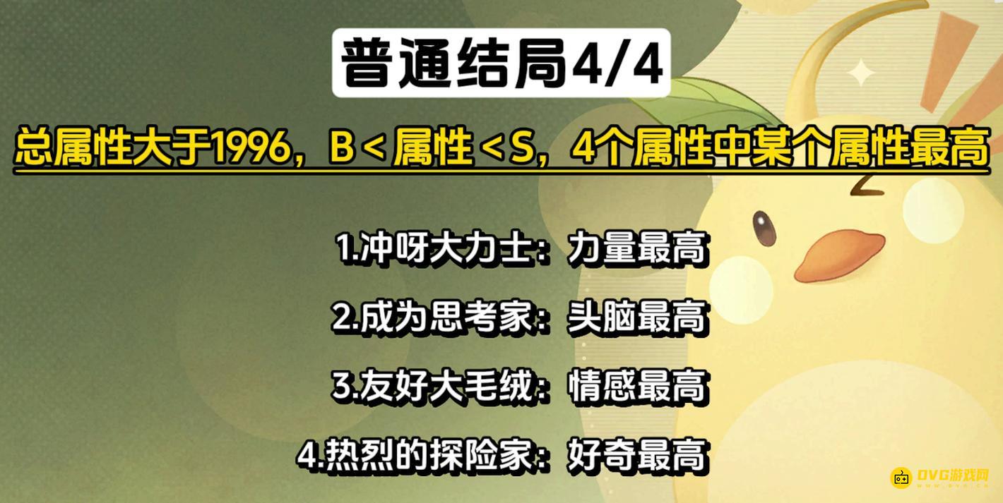 《无限暖暖》普通结局4个结局是什么
