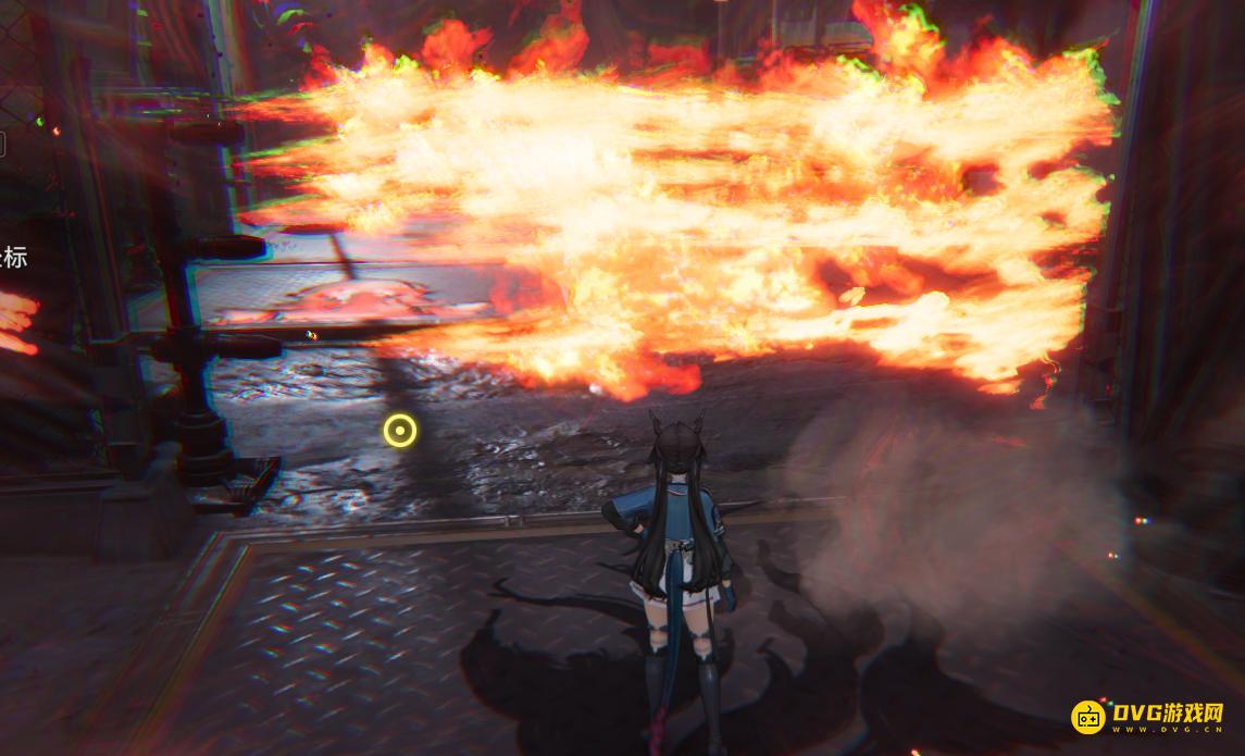 《明日方舟终末地》前往第一座巢雕处标记坐标喷火的地方怎么过去-前往第一座巢雕处标记坐标喷火的门通过方法