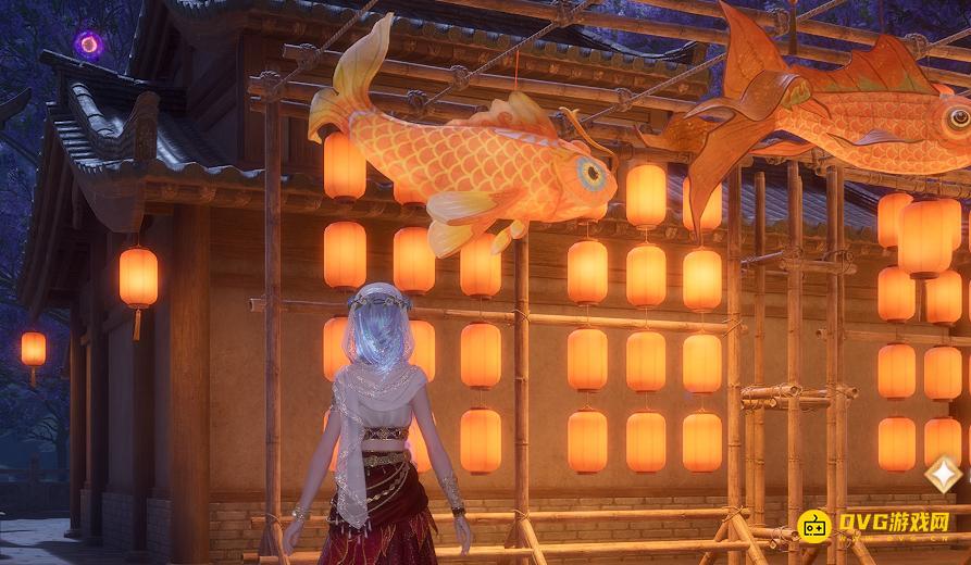 《无限暖暖》金鱼花灯上的奇想灯笼怎么拿-金鱼花灯奇想华灯拿法
