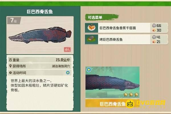 《潜水员戴夫》3星巨巴西骨舌鱼怎么钓-3星巨巴西骨舌鱼钓取获得方法