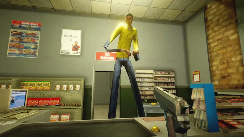 如果发现超市里的店员和顾客是伪人 请直接用枪击毙他们！