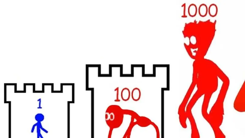 我是战斗力１的火柴人！但！只要打倒怪物就会变强！最后我能打倒最强BOSS吗！？