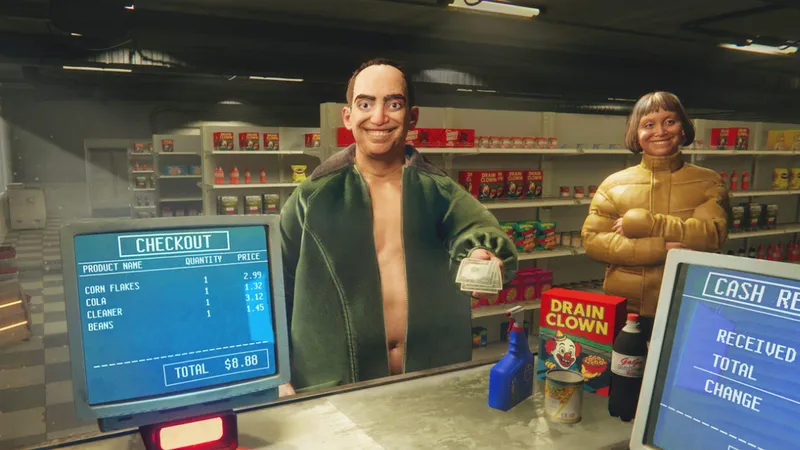 白天超市打工接待顾客 夜晚辨别伪人击退怪物！