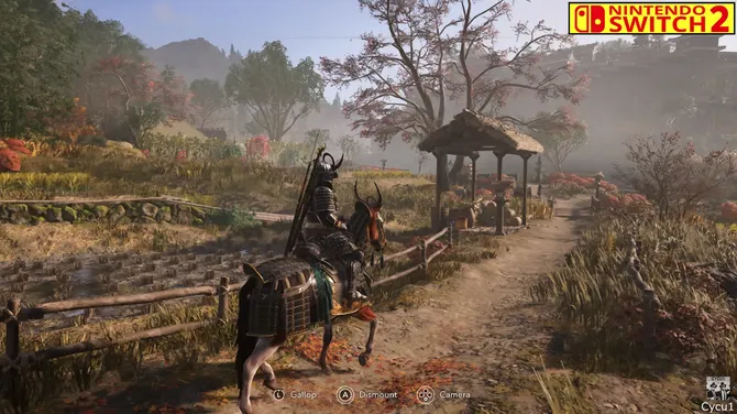 《刺客信条：影》Switch2与PS5Pro画面对比