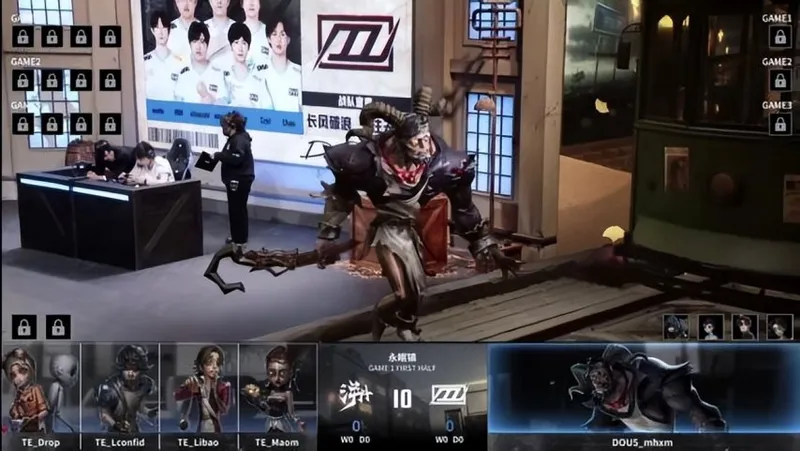 《第五人格》IVL秋季赛TE战队逆转胜-昆虫学者操作精彩扭转战局