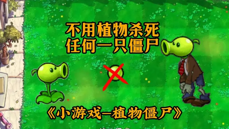 【全网首发】和平流！不用植物杀死任何一只僵尸通关植物僵尸，不暂停不丢车