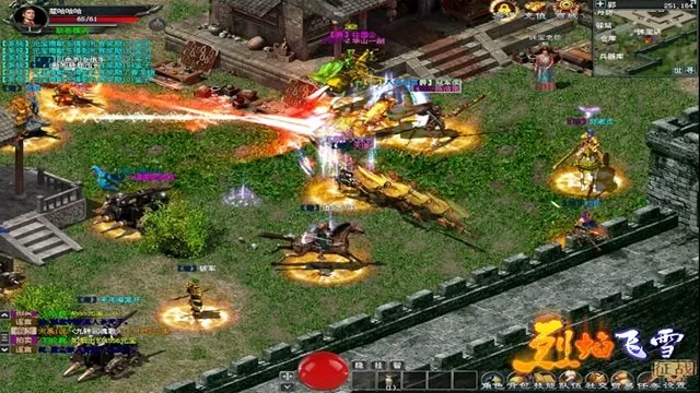 《烈焰飞雪》征战版新服开启-热血兄弟共筑传奇战场