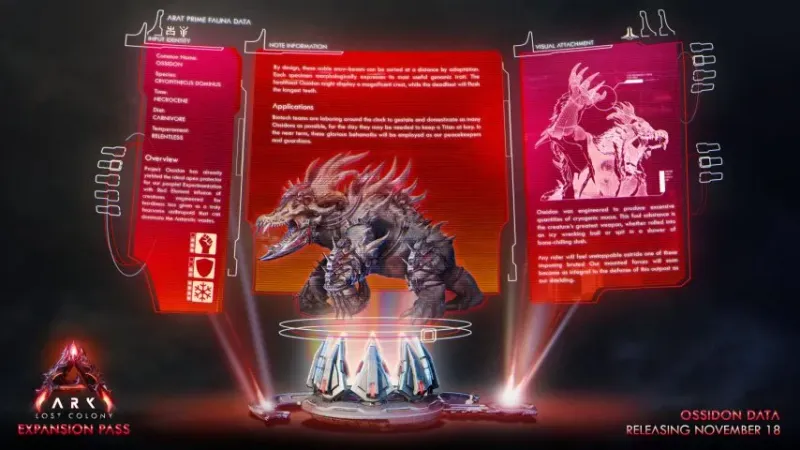 《方舟：生存飞升》全新生物奥西顿上线-挑战与驯养详解