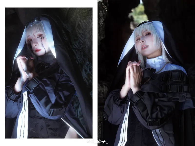 《明日方舟》幽灵鲨海边Cosplay展示