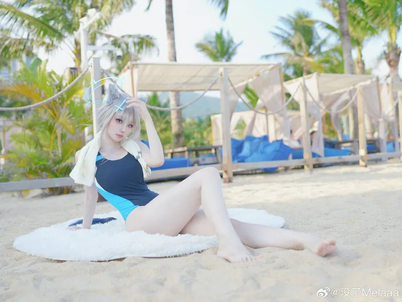 《蔚蓝档案》砂狼白子cosplay