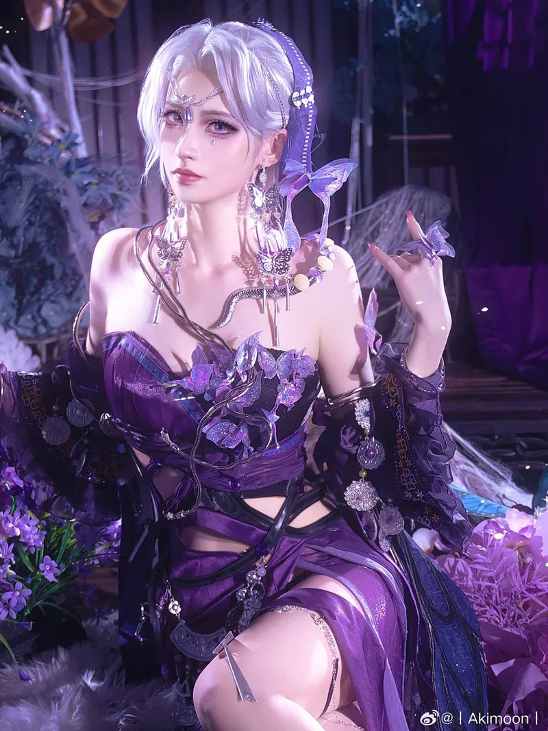 《剑网3》顶级场景与道具搭配-五毒教毒姐cosplay气质还原