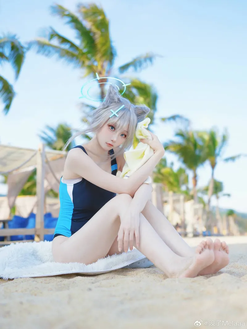 《蔚蓝档案》砂狼白子cosplay