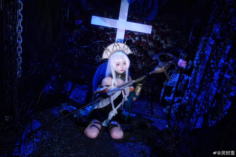 《明日方舟》浊心斯卡蒂cosplay展示