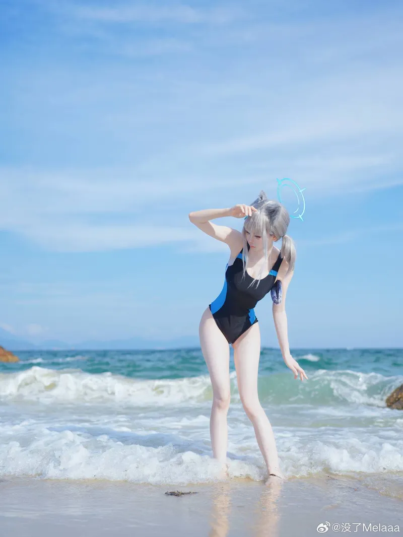 《蔚蓝档案》砂狼白子cosplay