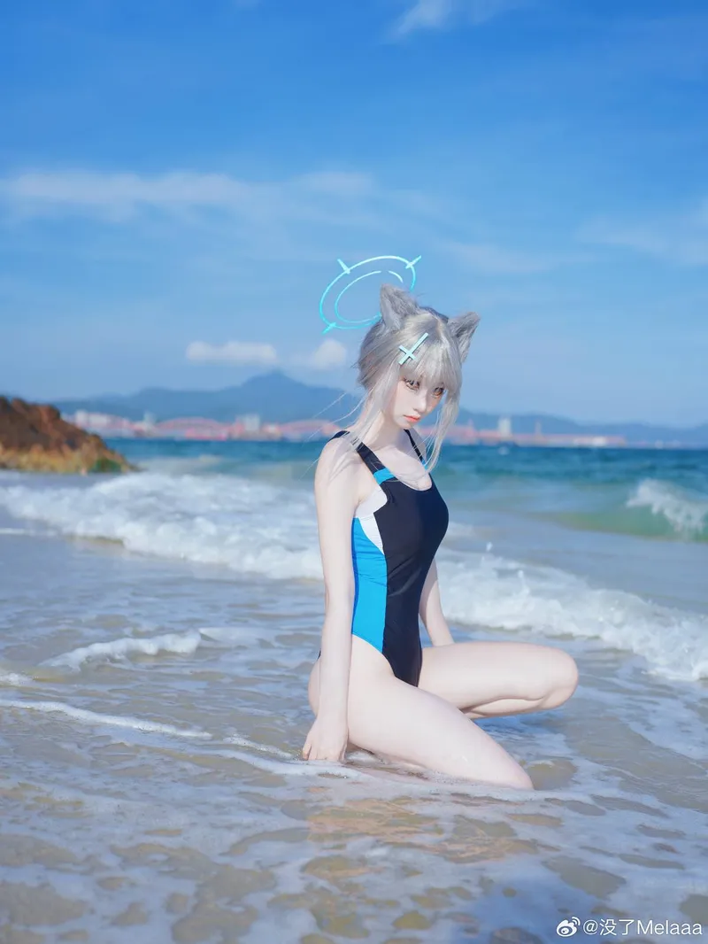 《蔚蓝档案》砂狼白子cosplay