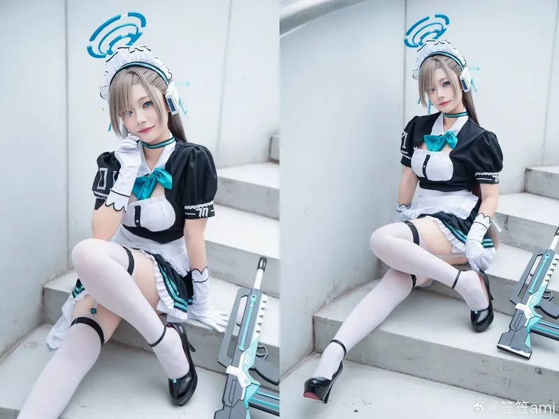 《蔚蓝档案》一之濑明日奈cosplay展示