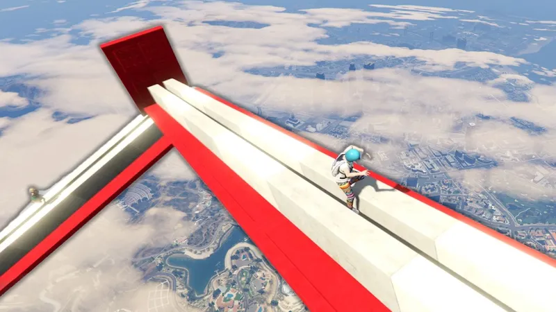 你没见过的超长版人体滑滑梯！创意满满的一张跑酷图