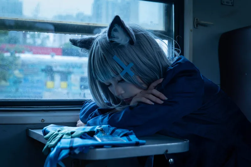 《碧蓝档案》砂狼白子cosplay展示-精美角色还原赏析