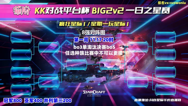 《星际争霸1》KK官方对战平台巅峰群殴赛开启