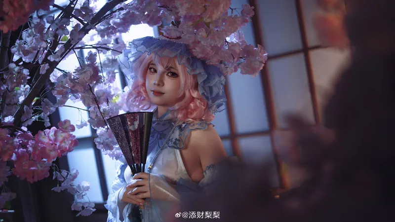 《东方Project》西行寺幽幽子cosplay-梦幻泡影般的静谧时刻