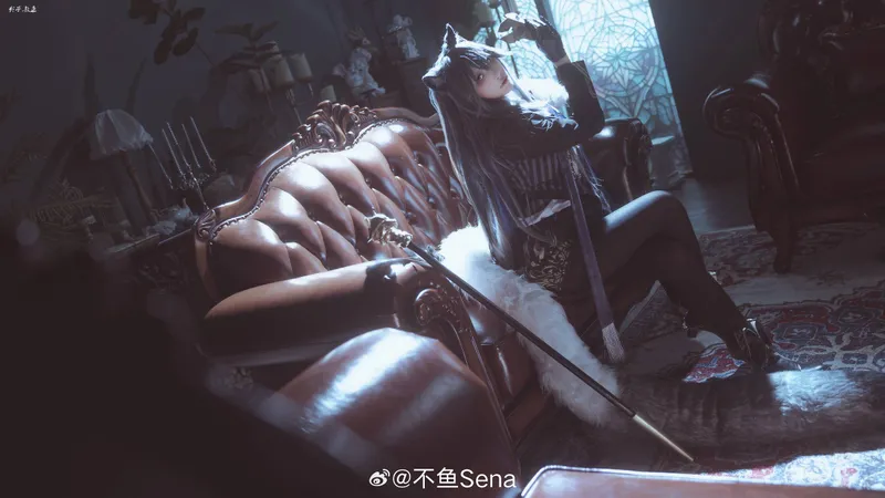 《明日方舟》缄默德克萨斯cosplay展示