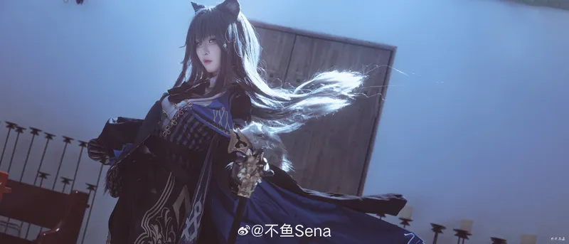 《明日方舟》缄默德克萨斯cosplay展示