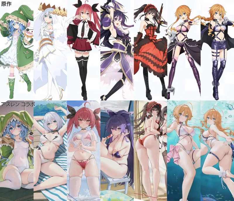 《碧蓝航线》联动《约会大作战》泳装皮肤引热议