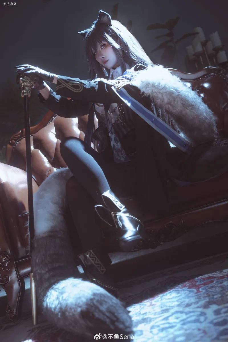 《明日方舟》缄默德克萨斯cosplay展示