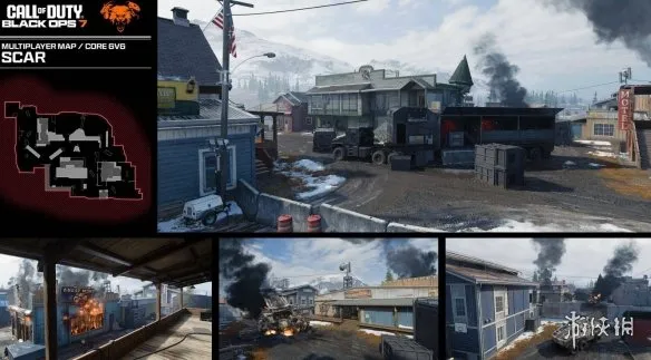 《使命召唤黑色行动7》炮火小镇地图点位详解-阿拉斯加银溪镇战场解析