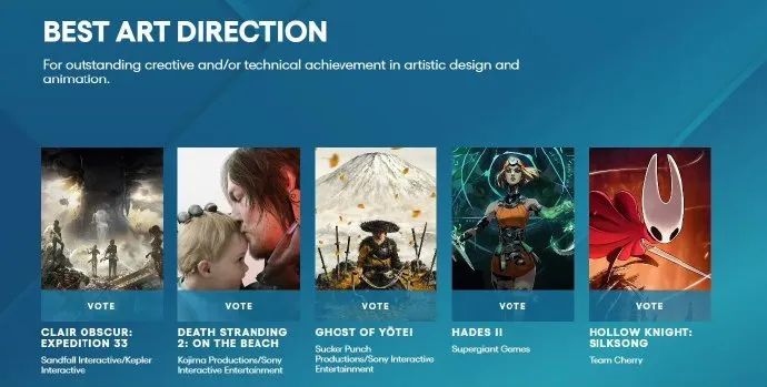 《光与影：33号远征队》获TGA2025多项提名