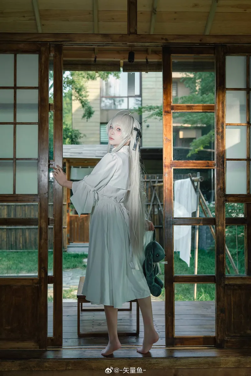 《缘之空》春日野穹cosplay展示-红线缘分唯美呈现