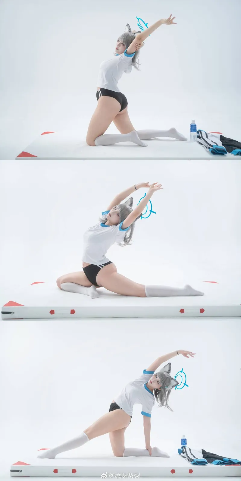 《蔚蓝档案》砂狼白子cosplay展示