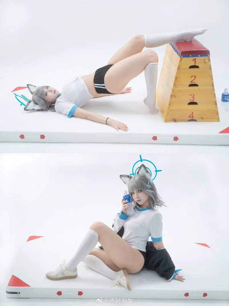 《蔚蓝档案》砂狼白子cosplay展示