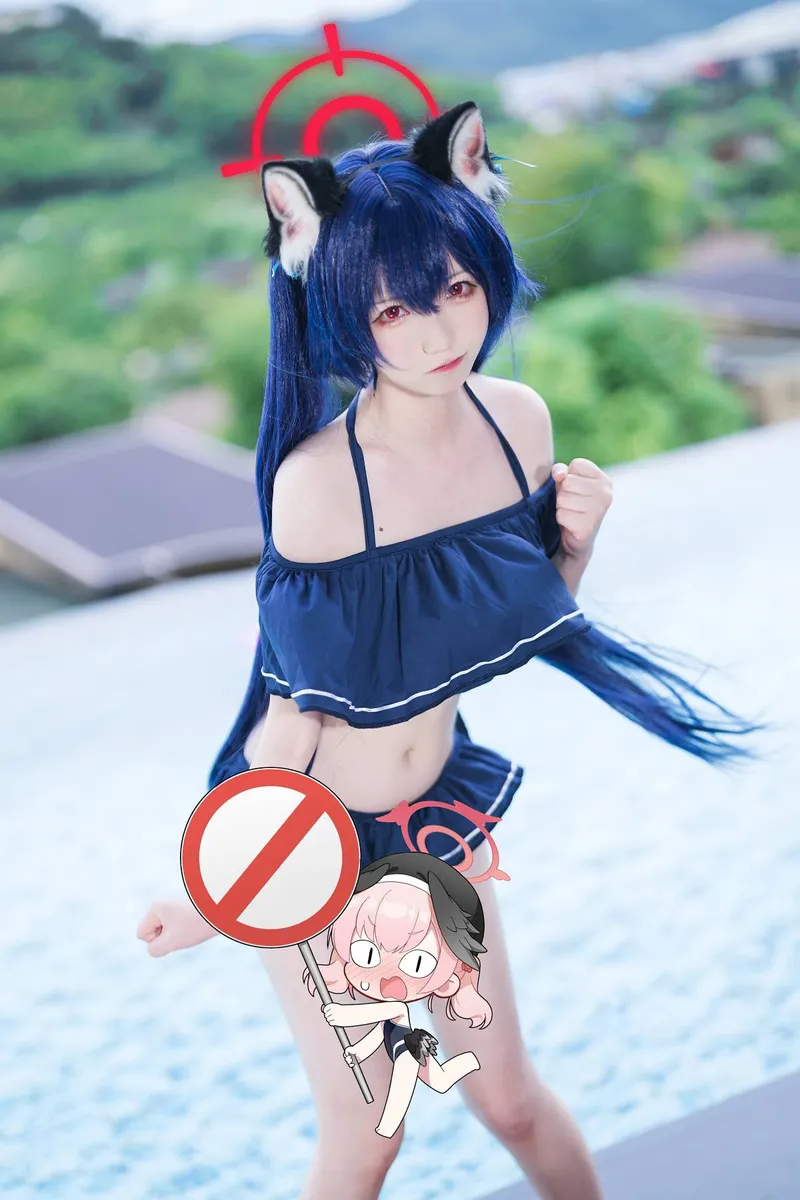 《蔚蓝档案》黑见芹香cosplay展示