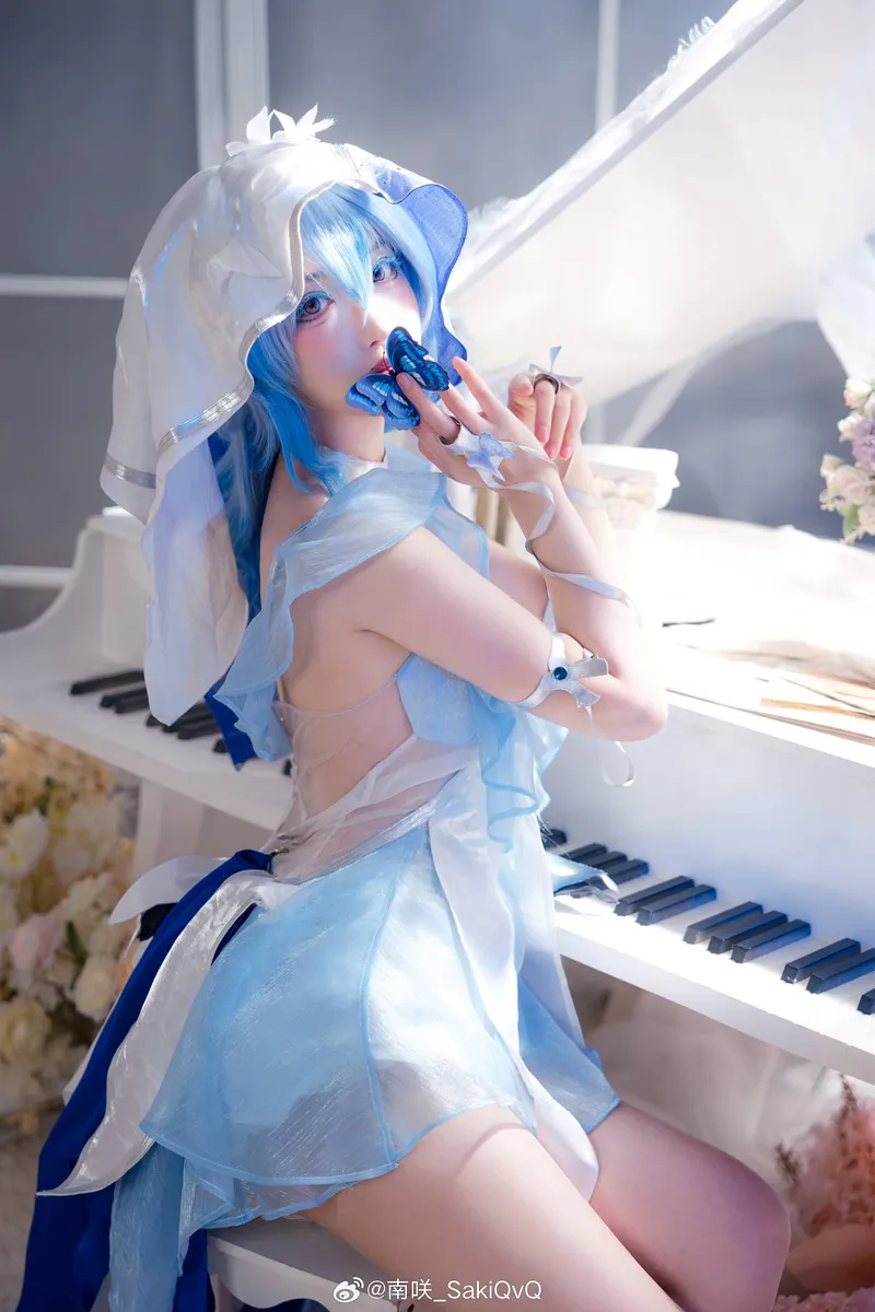 《鸣潮》守岸人cosplay展示-蝴蝶翩跹寄思念