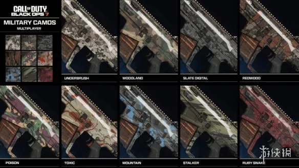 《使命召唤：黑色行动7》迷彩类型详解