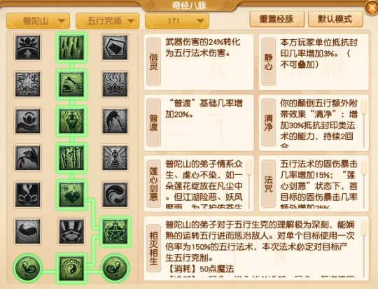 《梦幻西游》2025年10月仙族门派经脉点法推荐