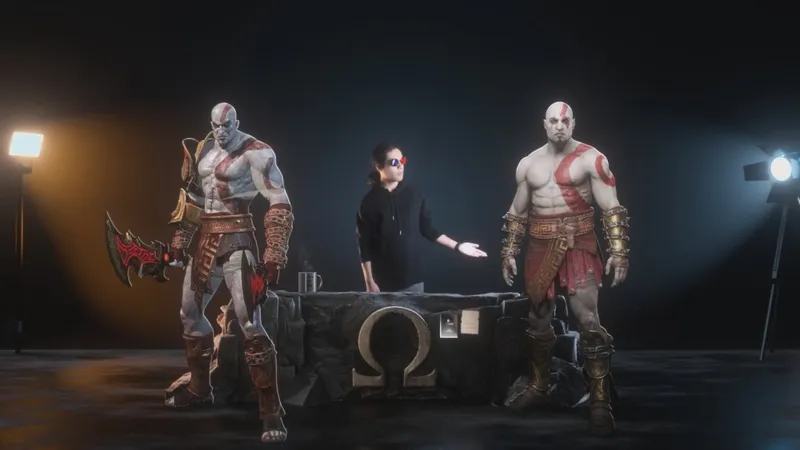 《战神》虚幻5重制版视频-奎托斯激战敌人场景展示