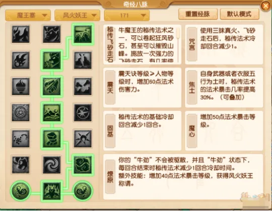 《梦幻西游》魔王寨四月经脉点法推荐