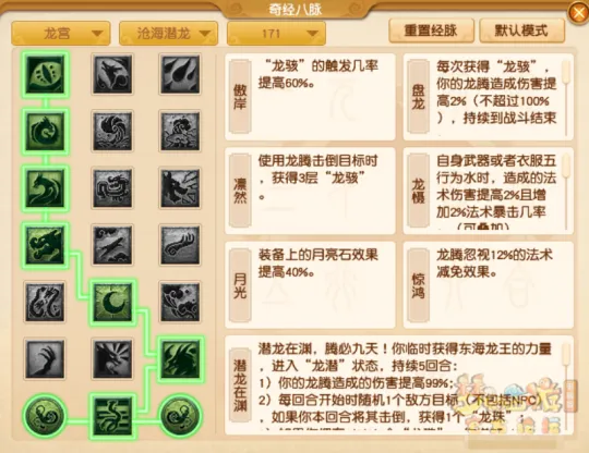 《梦幻西游》龙宫全流派经脉点法推荐
