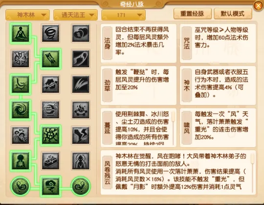 《梦幻西游》四月神木林经脉点法推荐