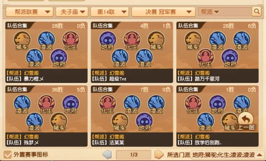 《梦幻西游》帮派联赛夺冠策略