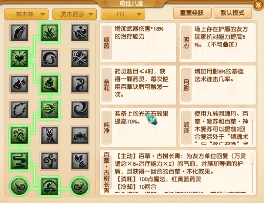 《梦幻西游》四月神木林经脉点法推荐
