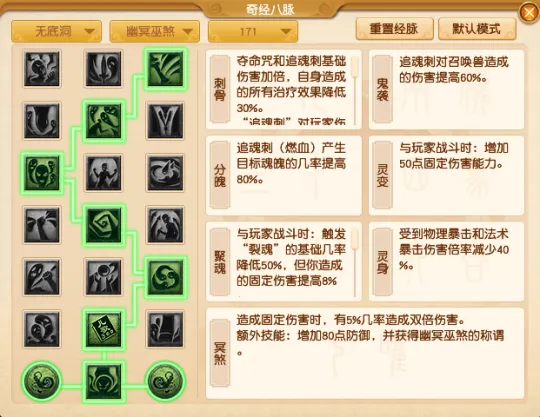 《梦幻西游》无底洞全流派经脉点法推荐