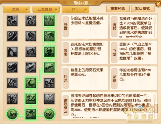 《梦幻西游》龙宫全流派经脉点法推荐